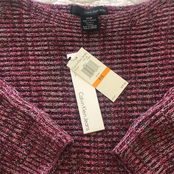 NWT Calvin Klein Jeans Petite Shaker Stitch Sweater - Picture 8 of 14